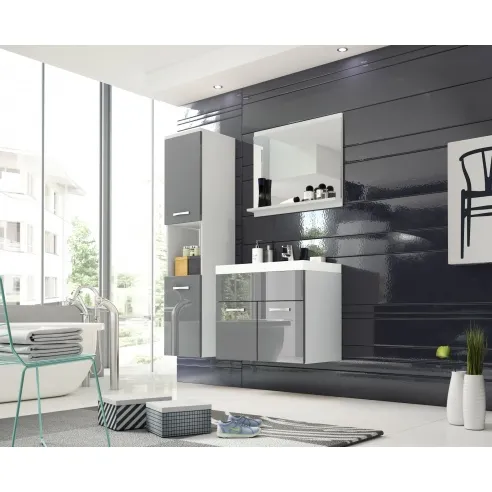 Graue Badezimmermöbel-Sets - Montreal