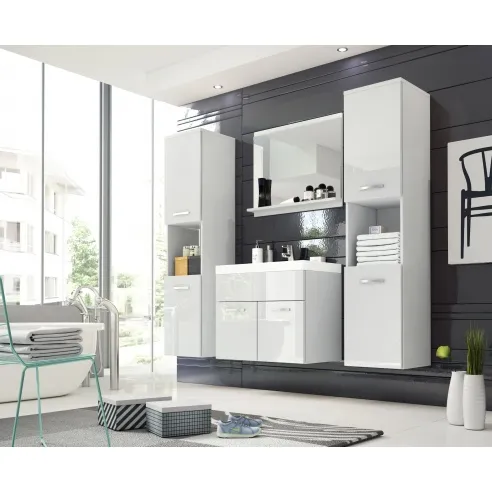 Weißes Badezimmermöbelset – Montreal XL