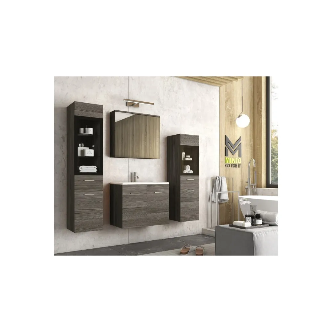 Badezimmermöbel „MARIT 2“ mit Waschbecken und Spiegel