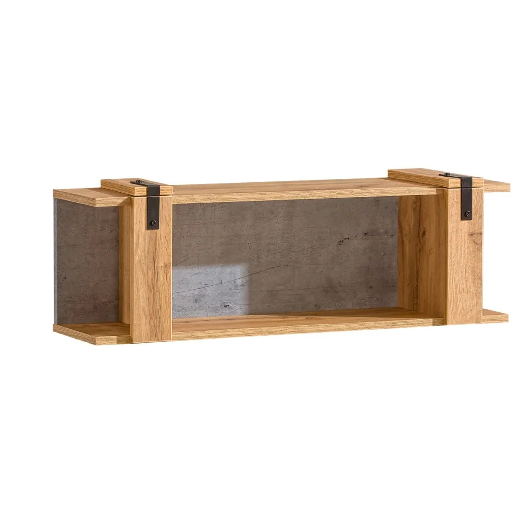 Hängeregal MILENIUM 100 cm Eiche Wotan / Beton Millenium