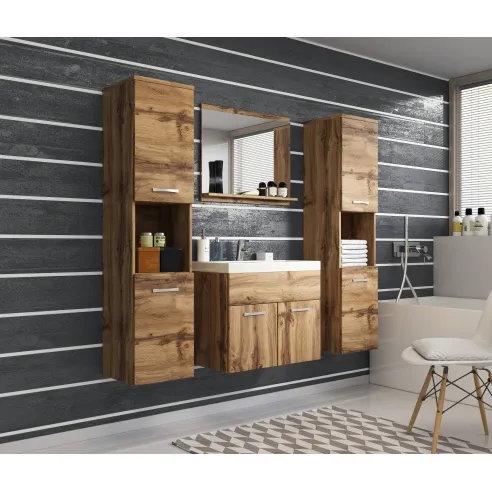 Badezimmermöbel in Eichenfarbe - Montreal XL