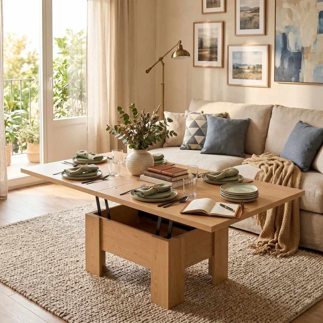 Couchtisch „ERYK“, 100–200 cm, ausziehbarer Tisch