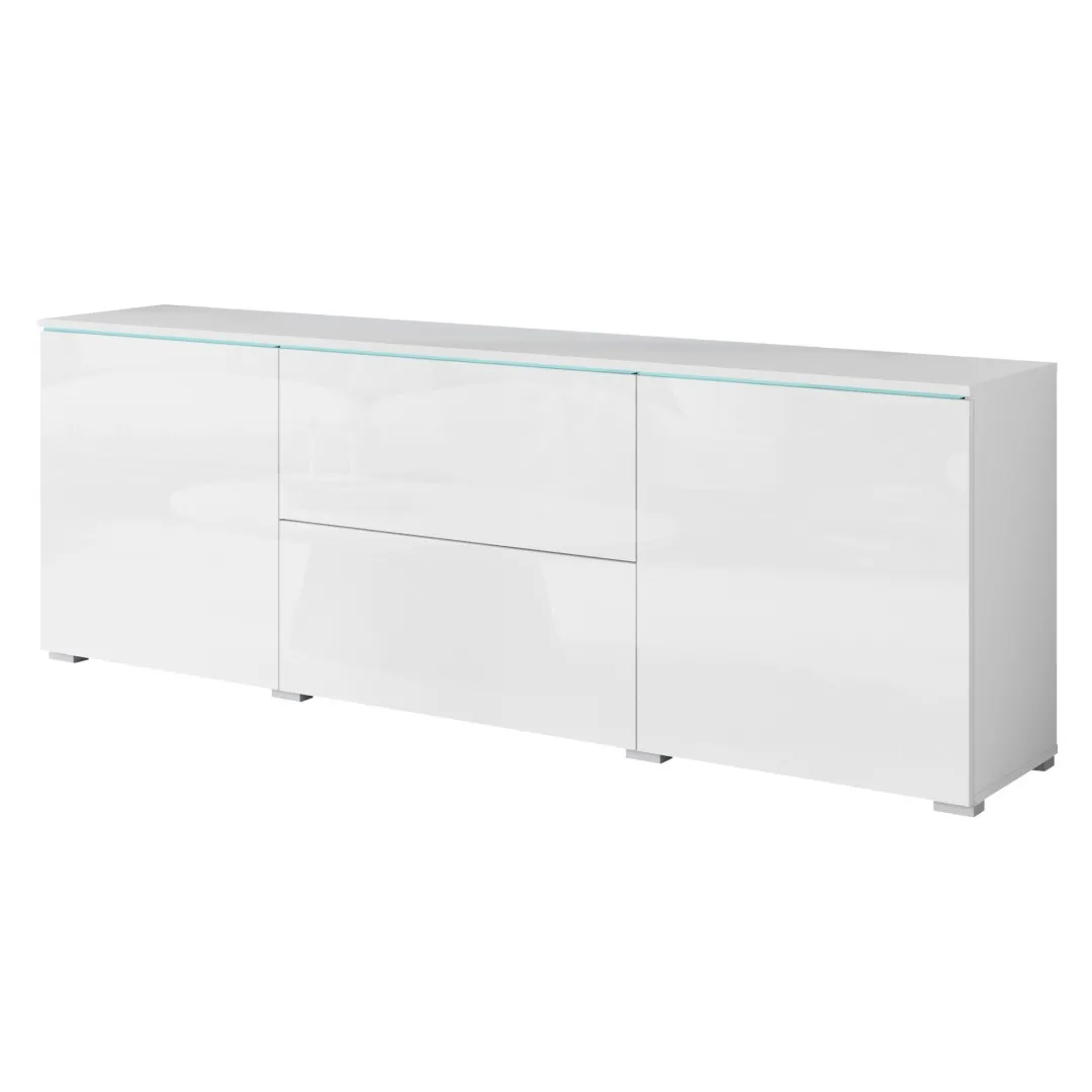 VEVE Kommode 180 cm mit Hochglanzfronten