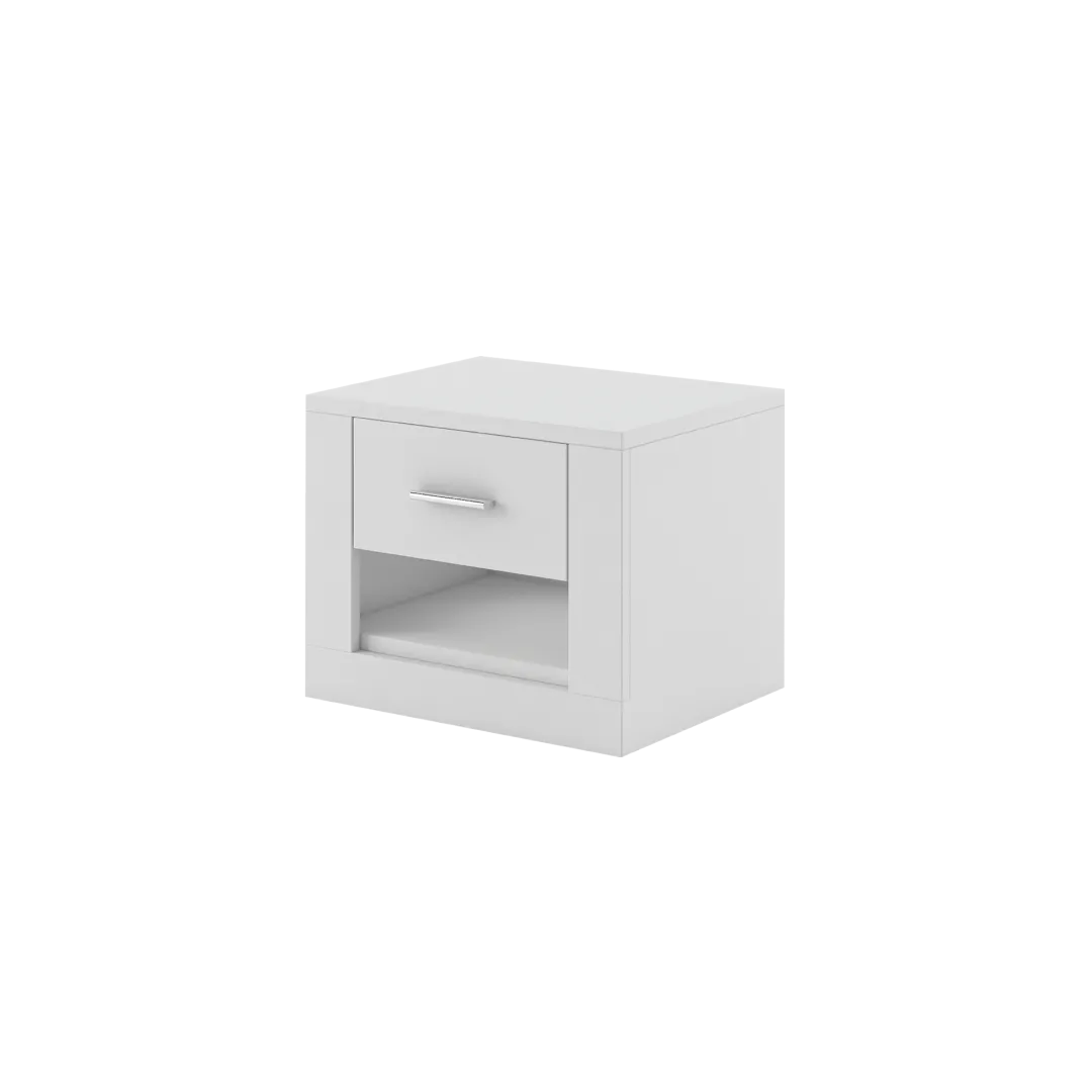 ERTA 7 weißer Nachttisch