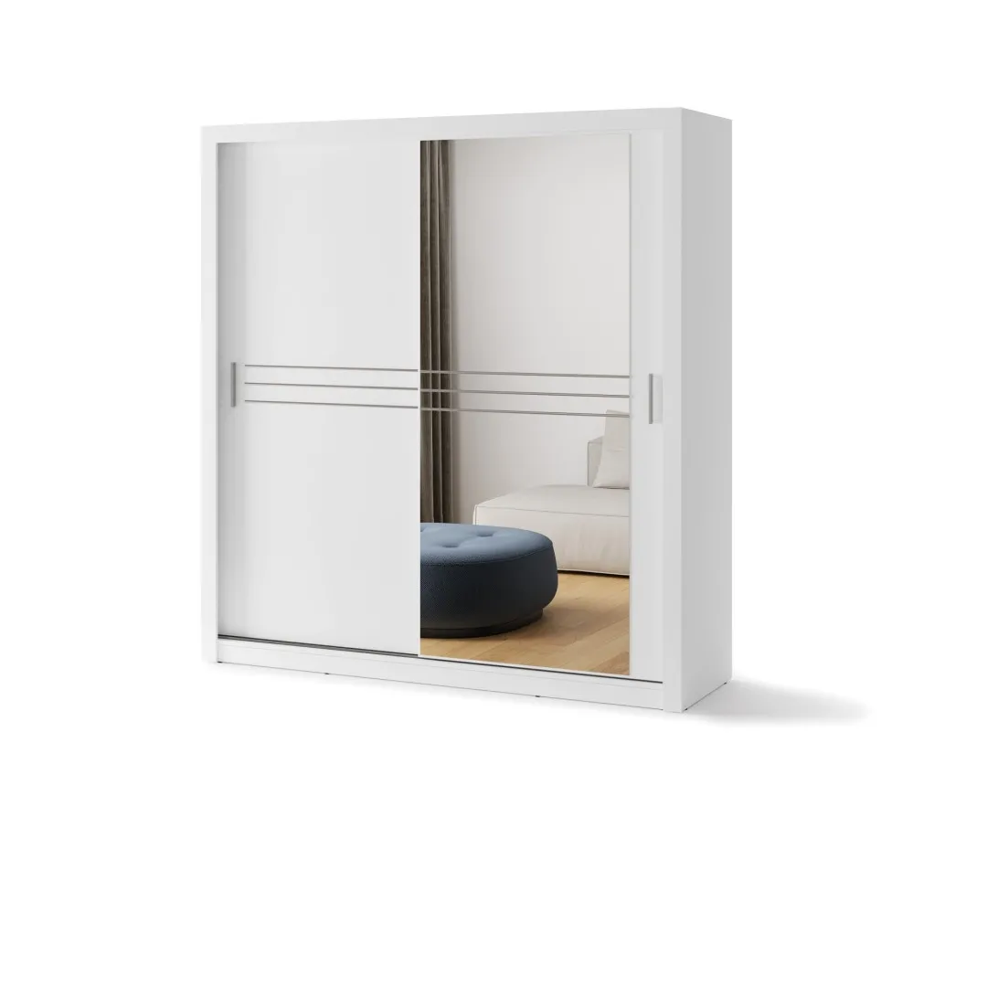 JADIA 12 weißer Kleiderschrank