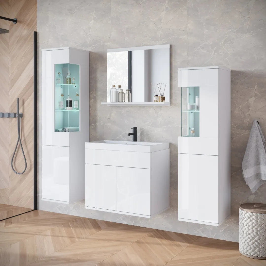 NIKITA Badezimmermöbelset mit Waschbecken