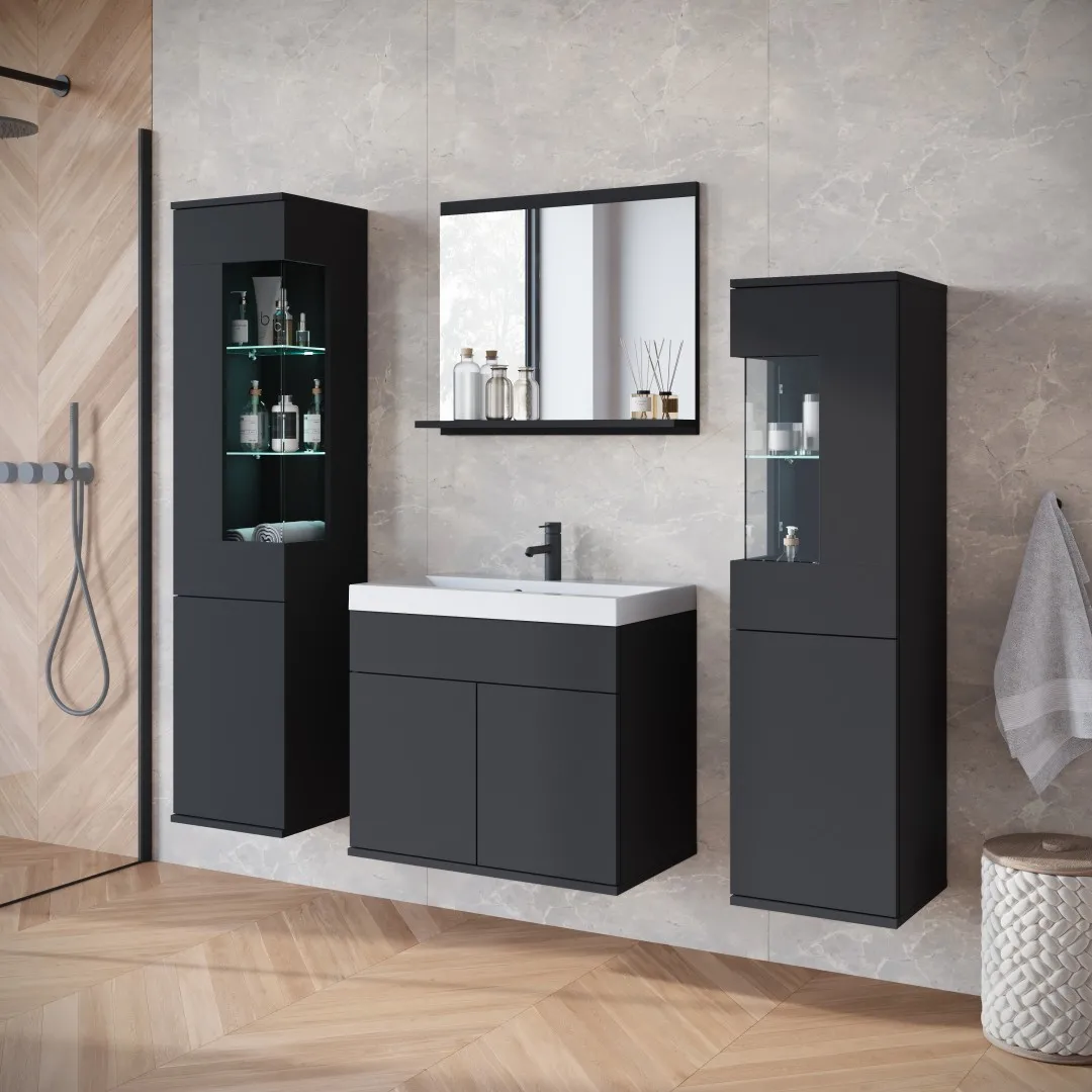 NIKITA Badezimmermöbelset mit Waschbecken