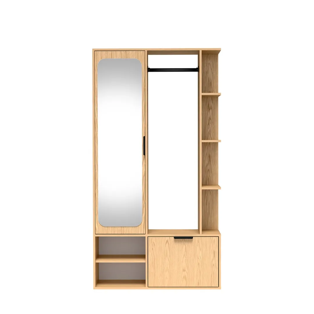NIVALA-Garderobe für den Flur mit Spiegel und Schuhschrank