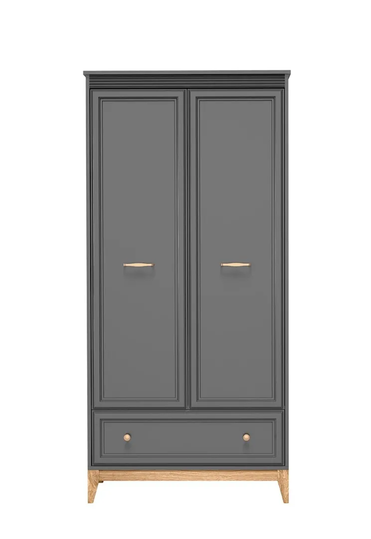Kleiderschrank TULUZA 10, 92 cm, 2 Türen, 1 Schublade